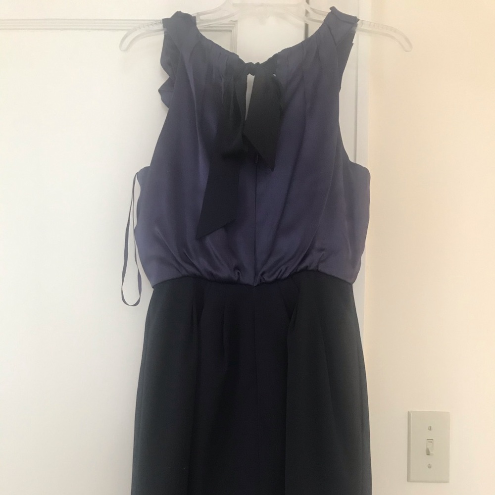 BCBG Purple and Black mini dress with Pockets! - Picture 3 of 5